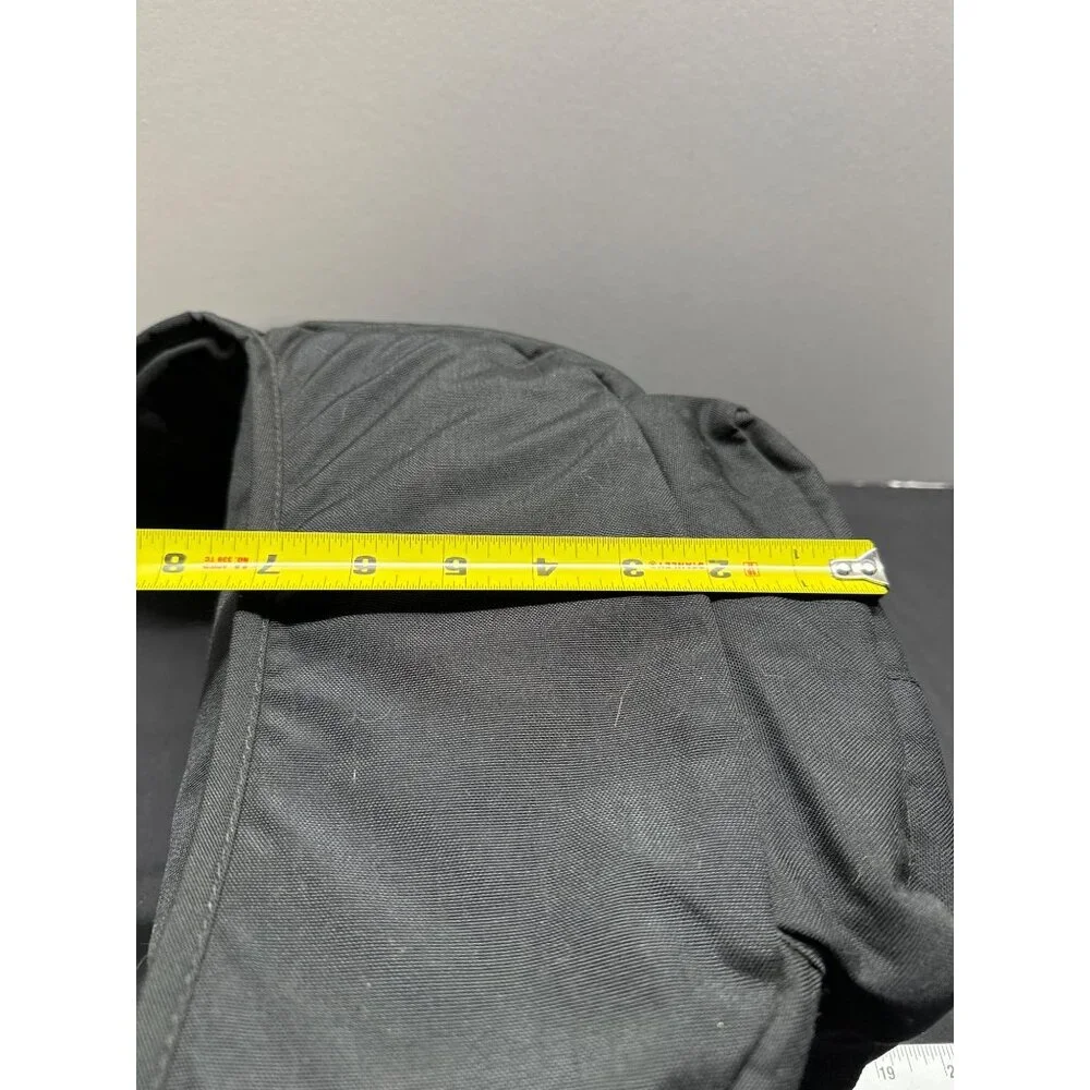 L.L. Bean Black Canvas Waist Bag With Adjustable Strap & Multiple Pockets